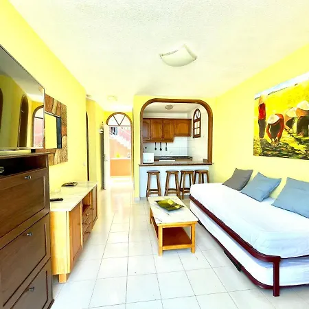 Oceano Y Sol, Bonito Apartamento En Tenerife Sur Con Wifi Gratis En Zonas Comunes, Playa Apartment